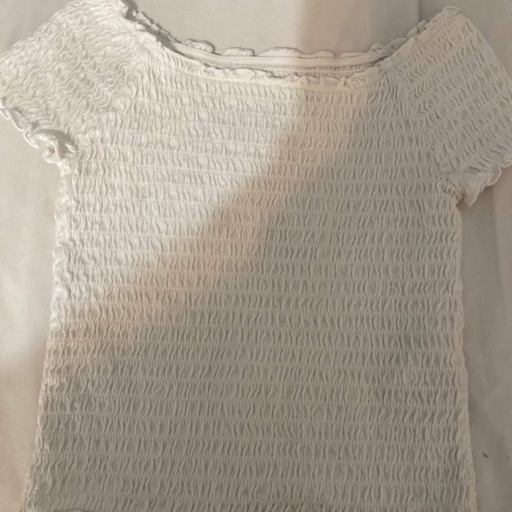 ruffled white shirt